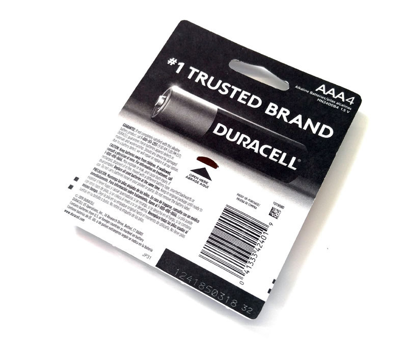 Duracell AAA - 4 Pack MN2400B4 - Click Image to Close