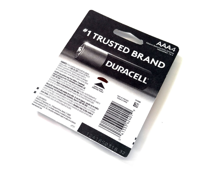 Duracell AAA - 4 Pack MN2400B4