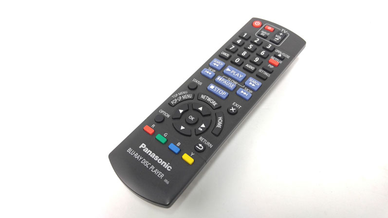 Panasonic Blu-Ray player remote IR6 Control - N2QAYB000575